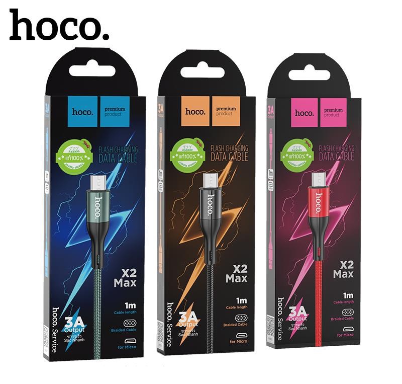 Cáp Sạc Nhanh Và Truyền Data Hoco X2 Max Cổng Micro Qc3.0, Max 3A, 1M Cáp Sạc Nhanh Và Truyền Data Hoco X2 Max Cổng Micro Qc3.0, Max 3A, 1M