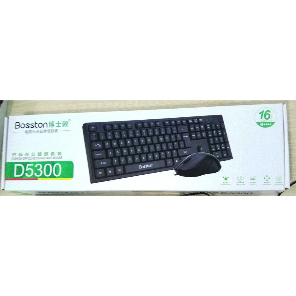 Bộ Chuột Và Bàn Phím Có Dây BOSSTON D5300 Bộ Chuột Và Bàn Phím Có Dây BOSSTON D5300