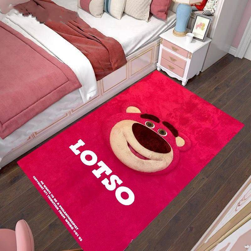 Thảm Vuông Hình Gấu Đang Yêu 60X40Cm