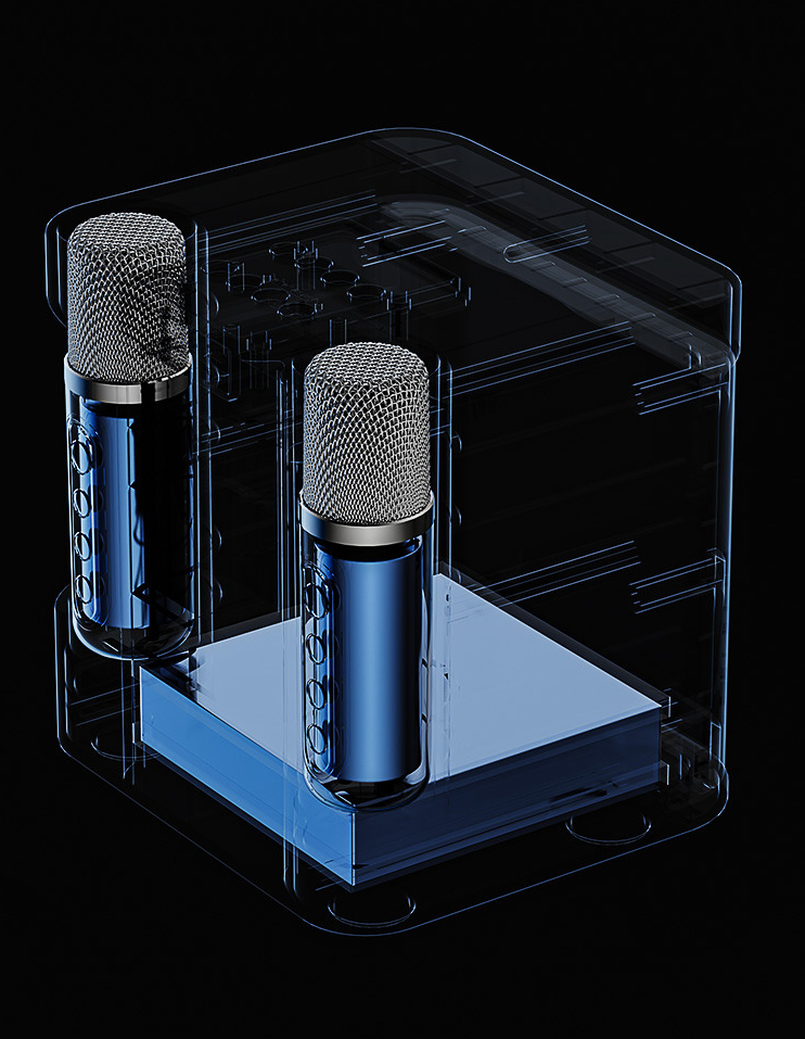 Loa Karaoke Ys203 Kèm Hai Micro