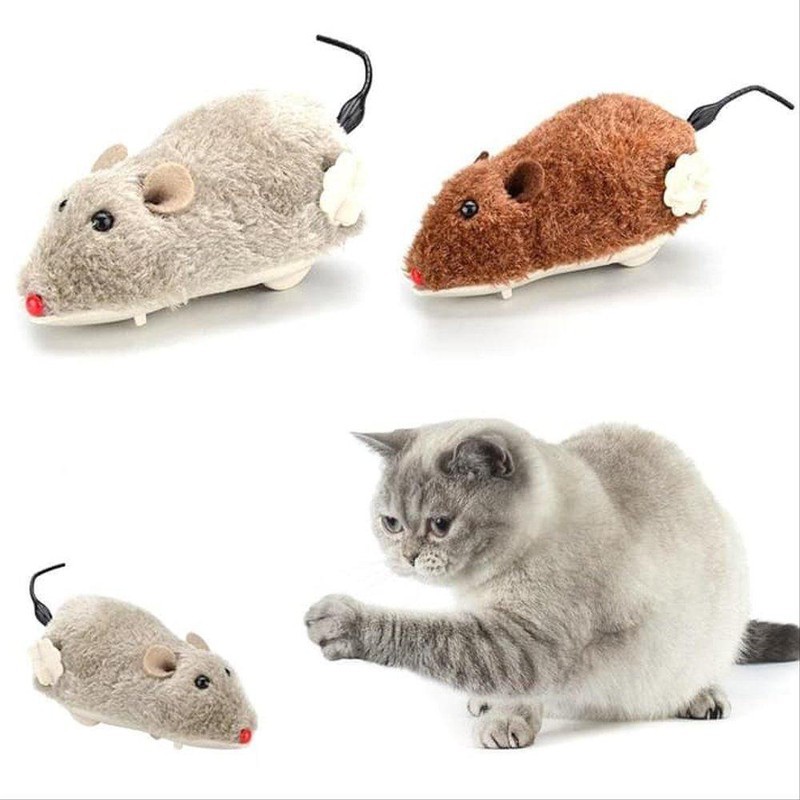 Đồ Chơi Chuột Bông Chạy Dây Cót