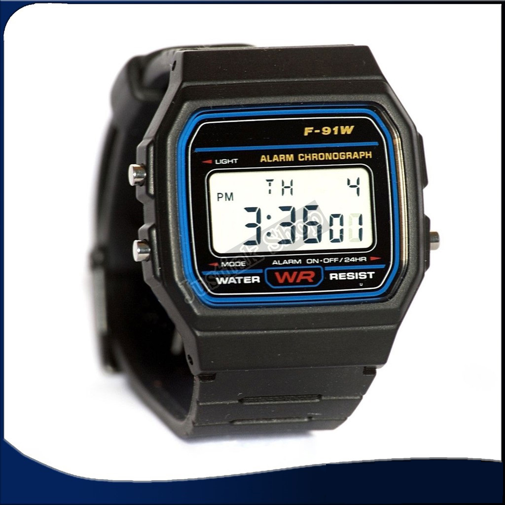 Đồng Hồ Điện Tử Đeo Tay WR  F-91W Huyền Thoại (Đen)