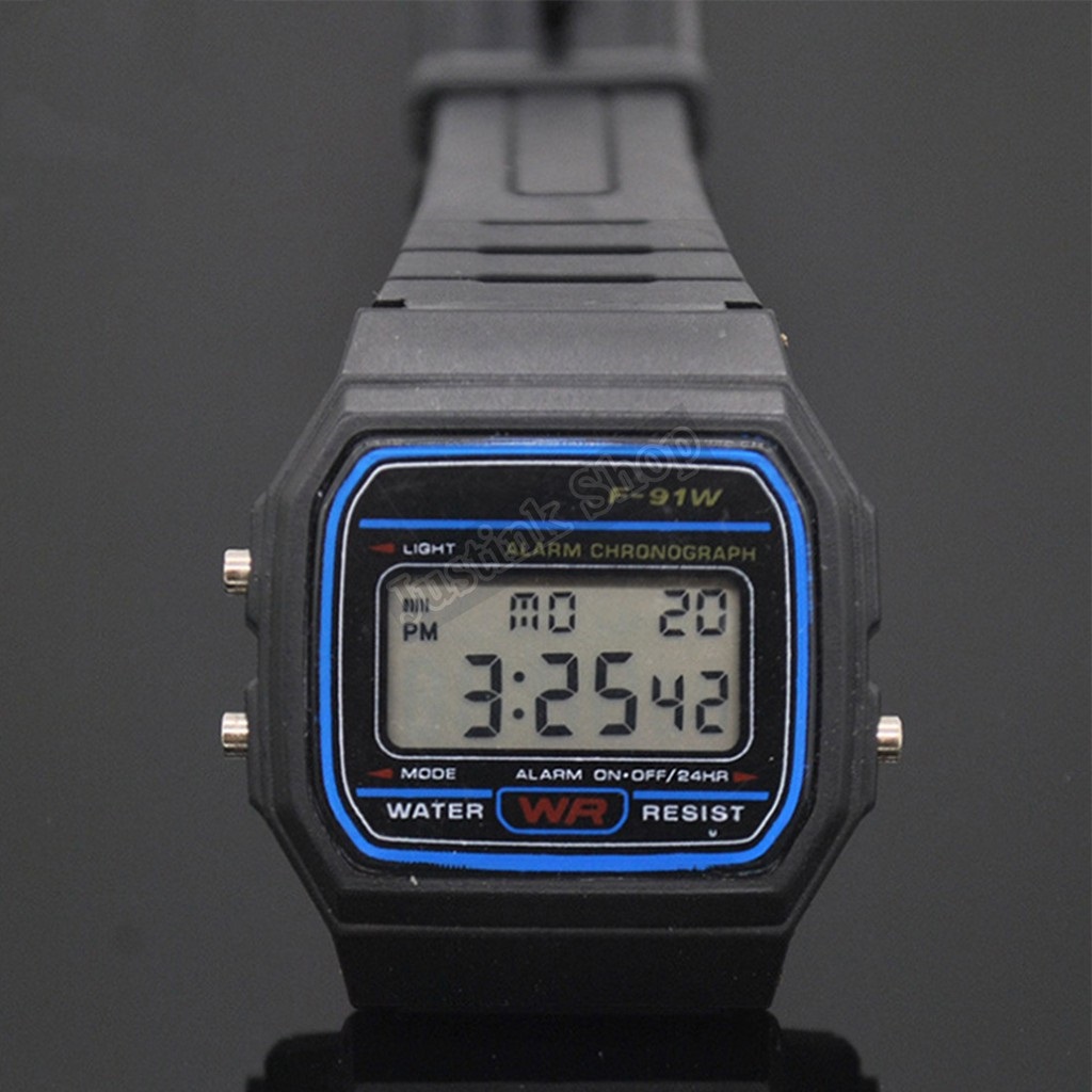 Đồng Hồ Điện Tử Đeo Tay WR  F-91W Huyền Thoại (Đen)