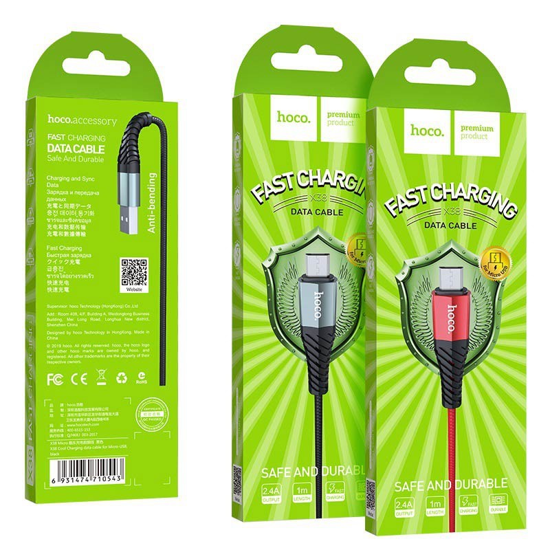 Cáp Sạc Nhanh Hoco X38 Micro 2.4A