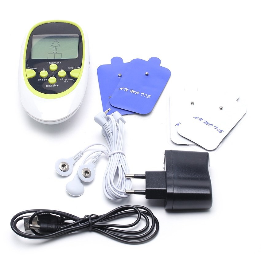 Máy Mát Xa Trị Liệu Xung Điện Kèm 8 Miếng Dán Đa Chức Năng Máy Mát Xa Trị Liệu Xung Điện Kèm 8 Miếng Dán Đa Chức Năng