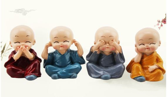 Bộ Tượng 4 Chú Tiểu 4 Không