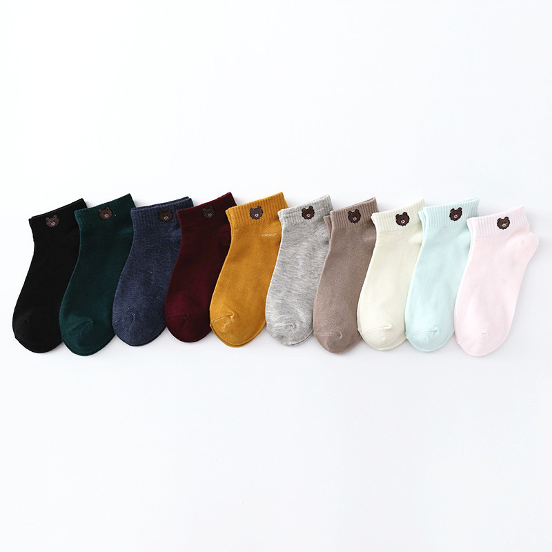 Combo 10 Đôi Vớ Lưới Ngắn Hình Gấu