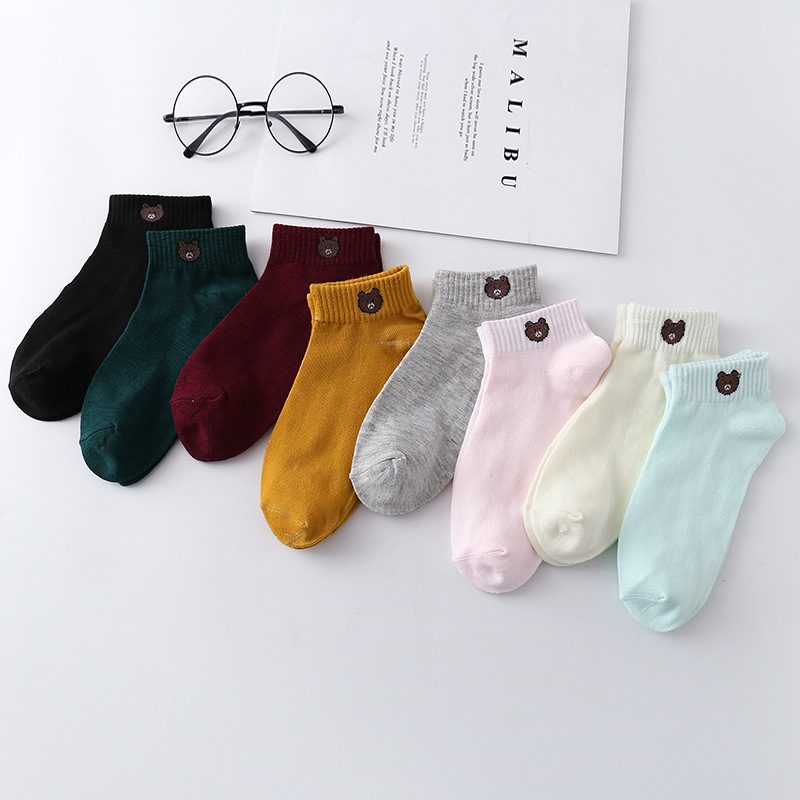 Combo 10 Đôi Vớ Lưới Ngắn Hình Gấu