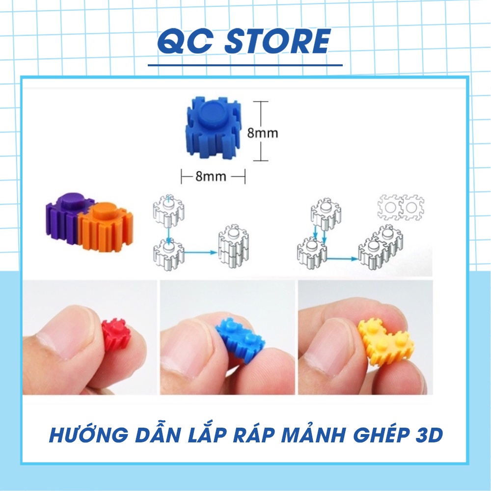 Bộ 3D Lắp Ráp Cho Bé