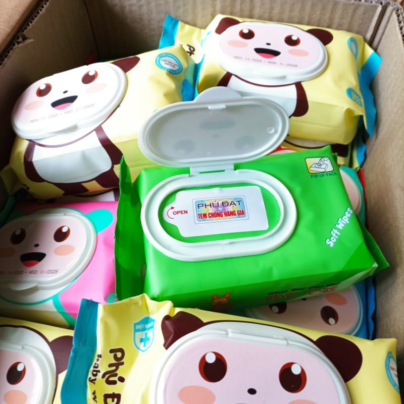 Khăn Giấy Ướt Baby Phú Đạt 120 PCS An Toàn Tiện Lợi Khăn Giấy Ướt Baby Phú Đạt 120 PCS An Toàn Tiện Lợi
