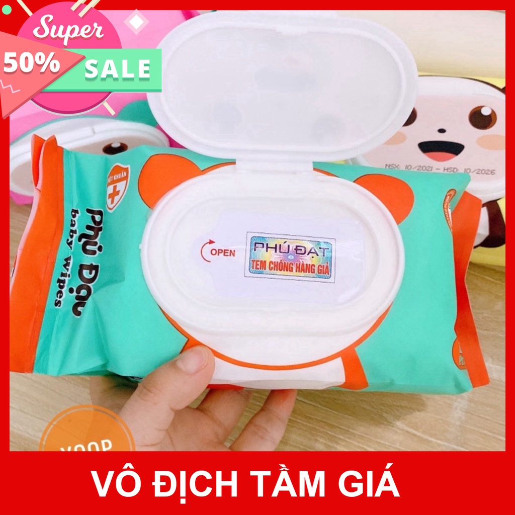 Khăn Giấy Ướt Baby Phú Đạt 120 PCS An Toàn Tiện Lợi Khăn Giấy Ướt Baby Phú Đạt 120 PCS An Toàn Tiện Lợi