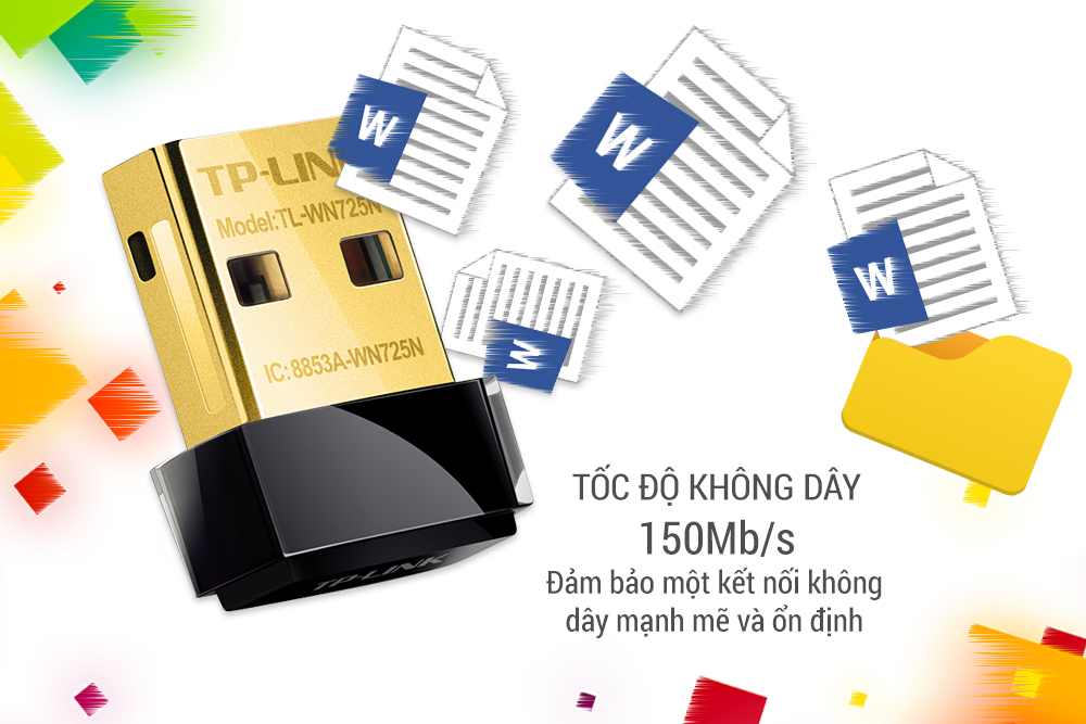 Usb Thu Wifi Tp-Link Wn-725N Nano Bắt Sóng Cực Mạnh