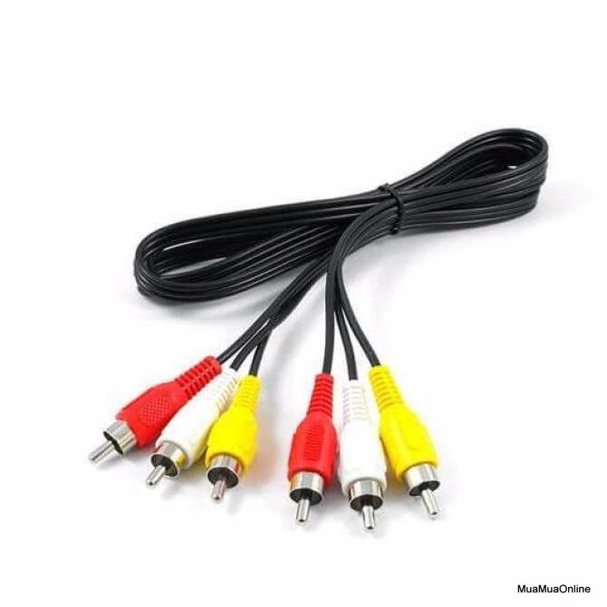 Dây Loa AV ( 6 Đầu RCA) Dài 1.5M Cao Cấp