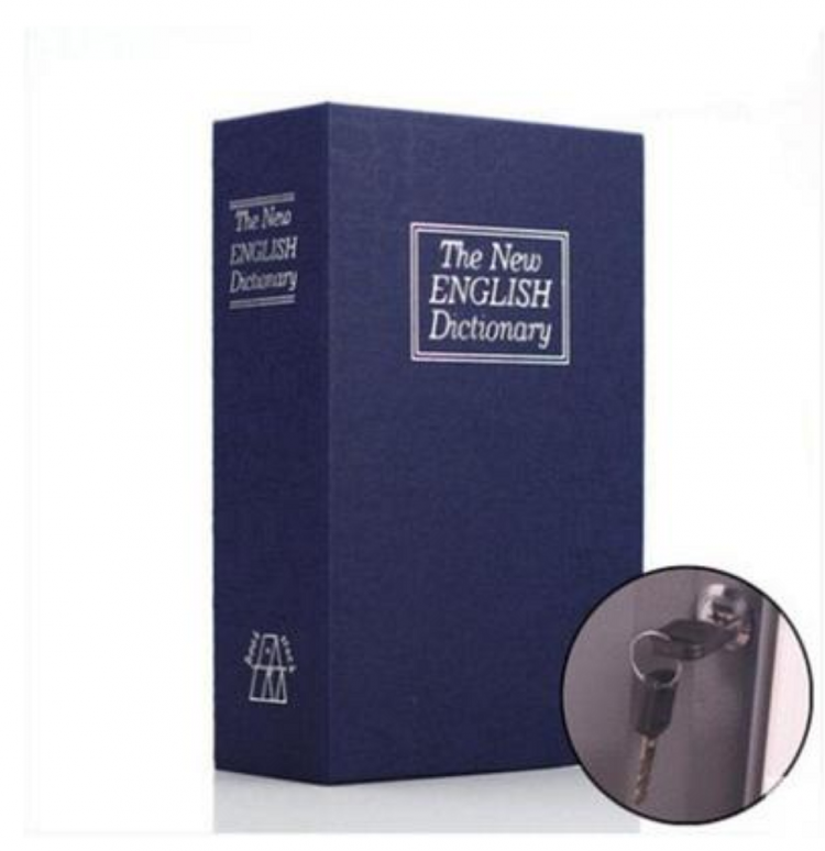 Két Sắt Hình Quyển Sách Loại Nhỏ 11.5x8x4.5cm