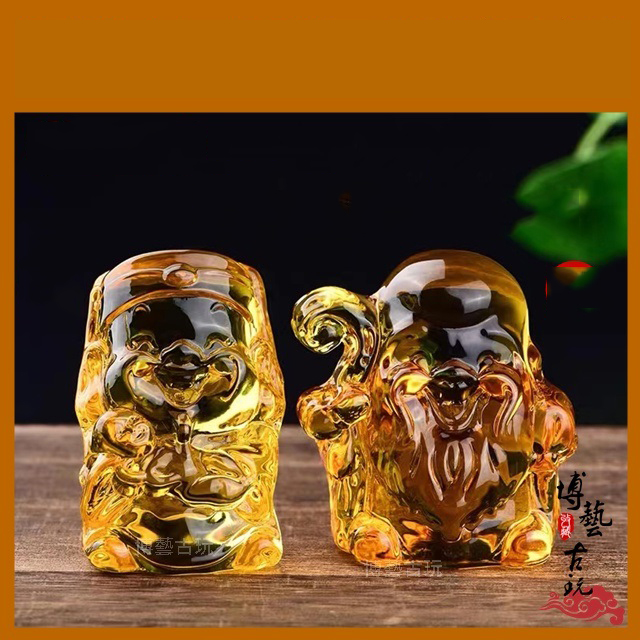 Bộ 5 Tượng Thần Tài Pha Lê