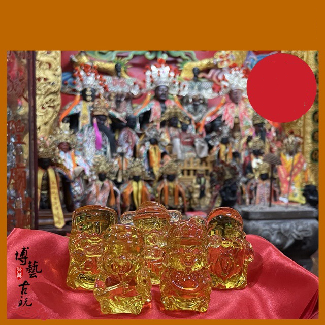 Bộ 5 Tượng Thần Tài Pha Lê