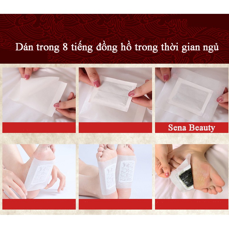 Hộp 50 Miếng Dán Chân Ngải Cứu Đỏ