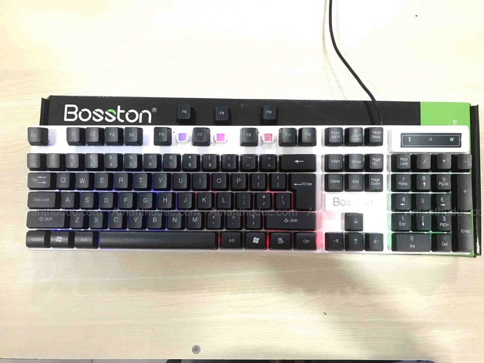 Bàn Phím Chuyên Game Giả Cơ Led Bosston 808 Cao Cấp