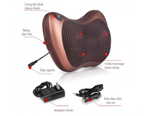 Gối Massage Hồng Ngoại Cao Cấp 8 Bi Cao Cấp