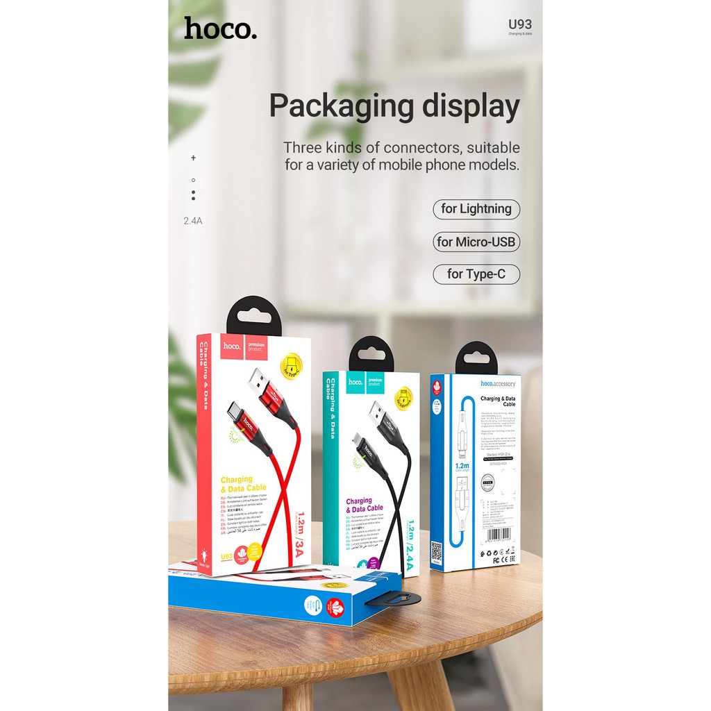 Cáp Sạc Hoco U93 Cổng Type C Cáp Sạc Hoco U93 Cổng Type C