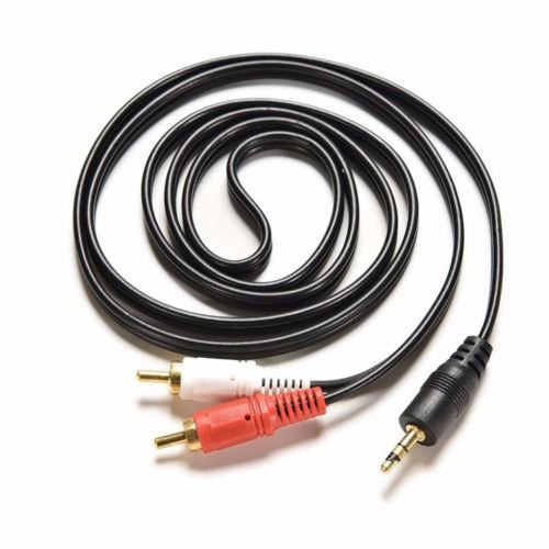 Dây Loa 1 Đầu 3.5 Ra 2 Đầu Av (Rca) Dài 1.5M Cao Cấp