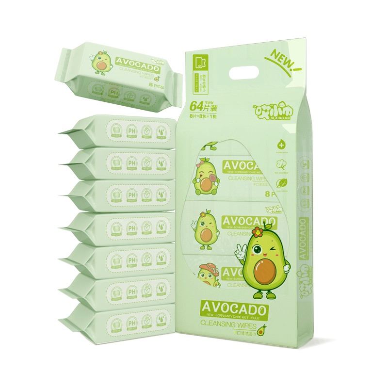 Sét 8 Gói Khăn Ướt Mini Bỏ Túi Sét 8 Gói Khăn Ướt Mini Bỏ Túi