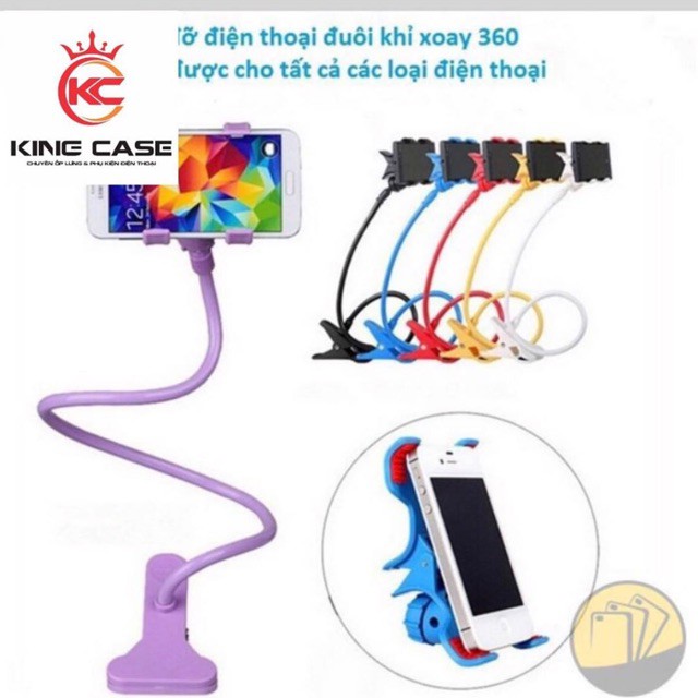Đế Kẹp Điện Thoại Đuôi Khỉ Xoay 360 Độ