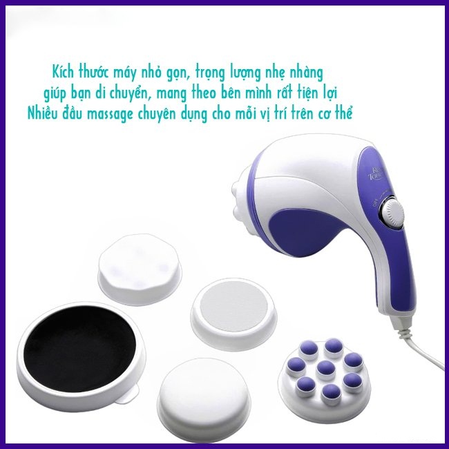 Máy Massage Cầm Tay Relax & Spin Tone 5 Đầu Đa Năng Máy Massage Cầm Tay Relax & Spin Tone 5 Đầu Đa Năng