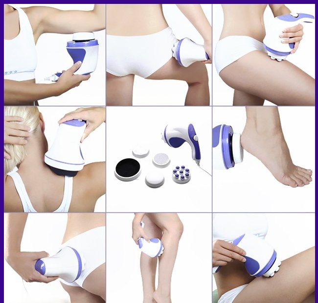 Máy Massage Cầm Tay Relax & Spin Tone 5 Đầu Đa Năng Máy Massage Cầm Tay Relax & Spin Tone 5 Đầu Đa Năng