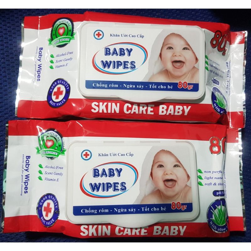 Khăn Giấy Ướt 80 Tờ Baby Wipes