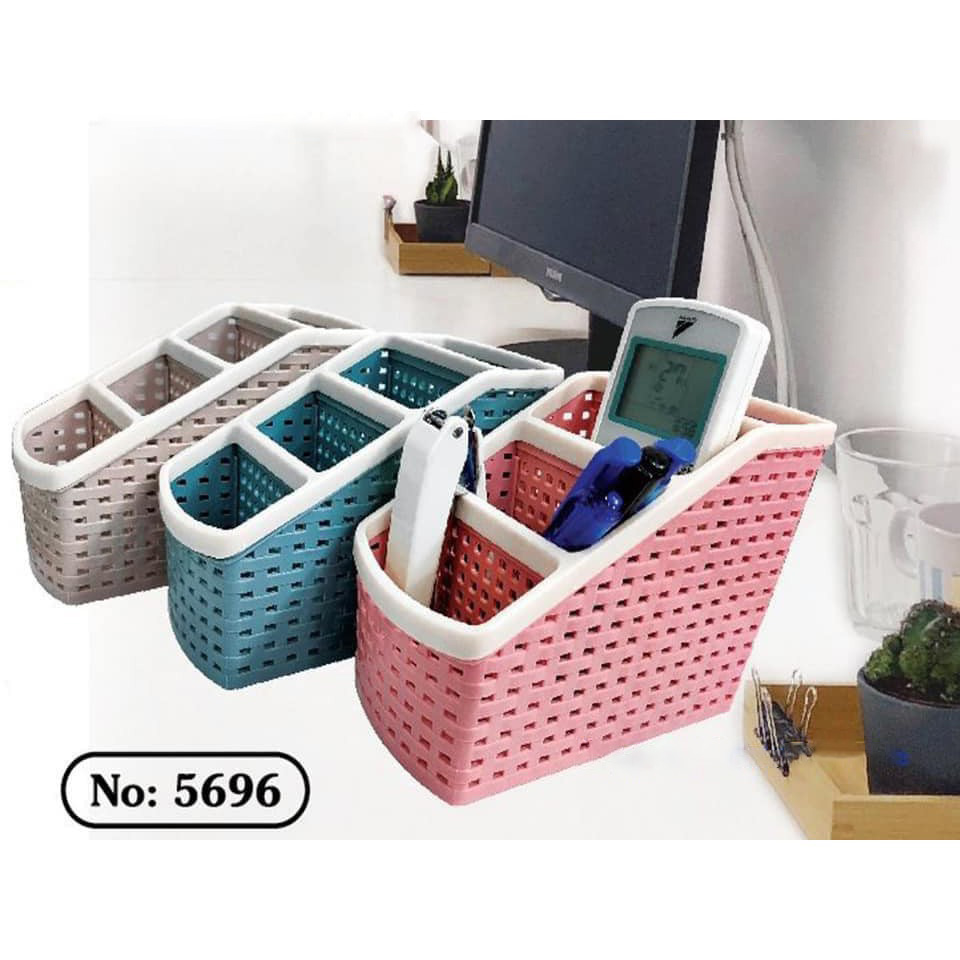 Khay Kệ 4 Ngăn Văn Phòng Đựng Bút, Remote, Điện Thoại(Mã 5696 Việt Nhật)