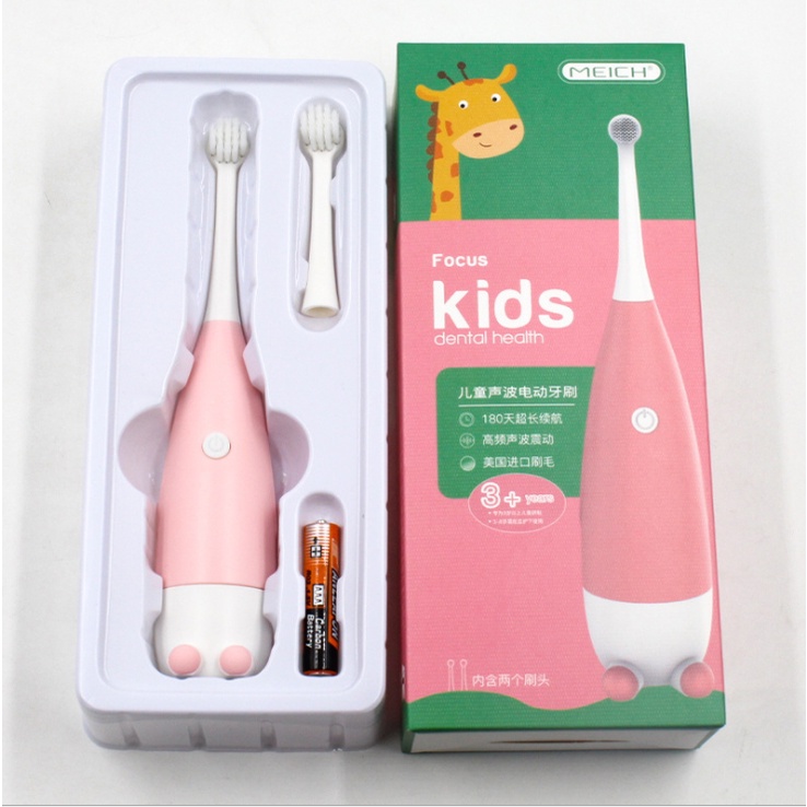 Bộ Bàn Chải Đánh Răng Điện Cho Bé Kids (Kèm Pin) Bộ Bàn Chải Đánh Răng Điện Cho Bé Kids (Kèm Pin)