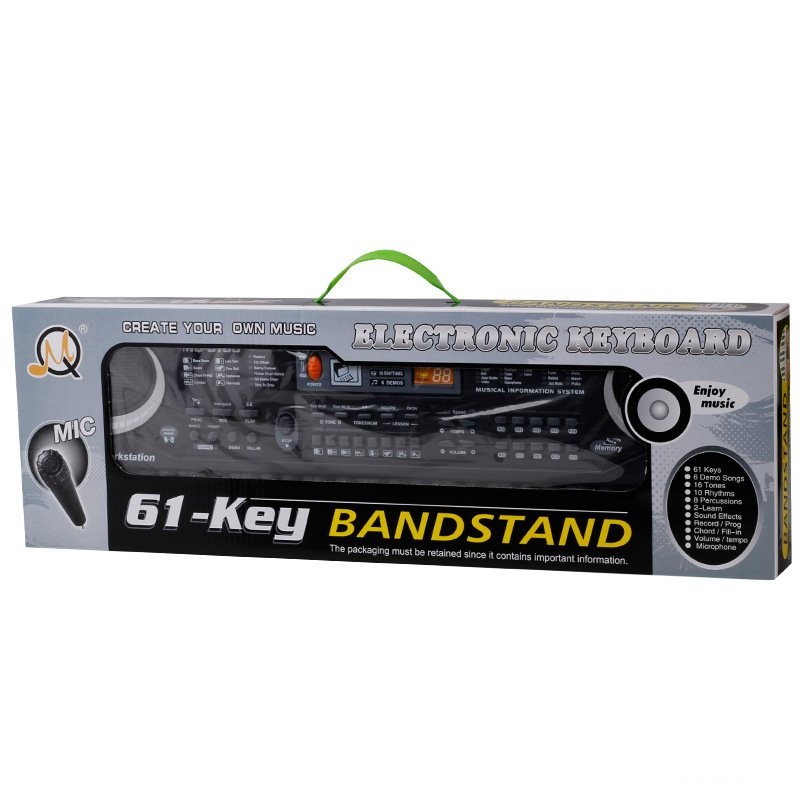 Đồ Chơi Đàn Piano 61 Phím + Tặng Kèm Sạc Và Mic Cho Bé Hàng Cao Cấp