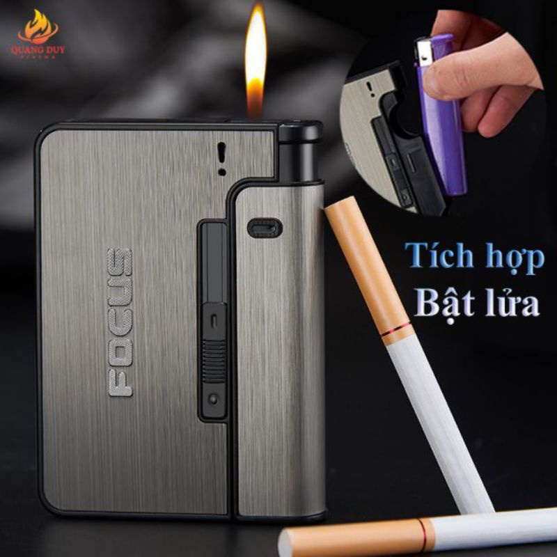 Hộp Quẹt Bật Kiêm Bao Đựng Thuốc Sang Trọng Hộp Quẹt Bật Kiêm Bao Đựng Thuốc Sang Trọng