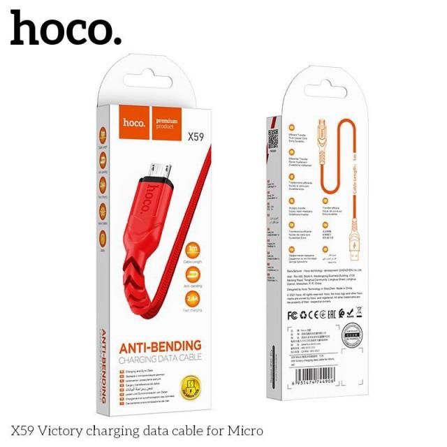Cáp Sạc Nhanh 2.4A Hoco X59
