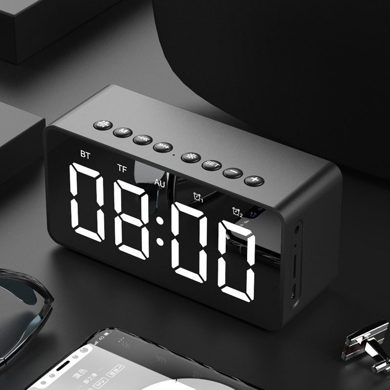 Loa Bluetooth Kèm Đồng Hồ Sang Trọng