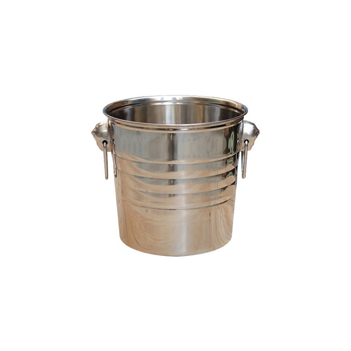 Xô Đựng Đá 2 Quai Inox/ Xô Ướp Lạnh Rượu Bia Cao Cấp (T100) (Cái)