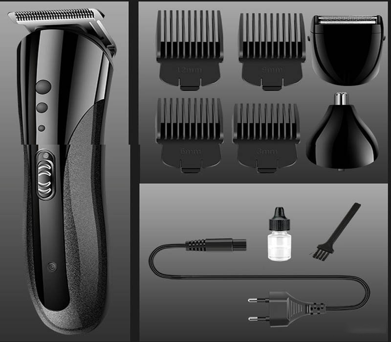 Tông Đơ Cắt Tóc, Cạo Râu, Tỉa Lông Mũi Kemei KM-1407 Cao Cấp