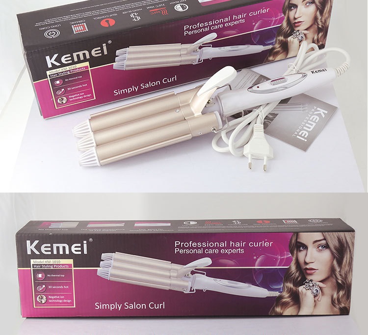 Máy Uốn Tóc 3 Trục Kemei - 1010