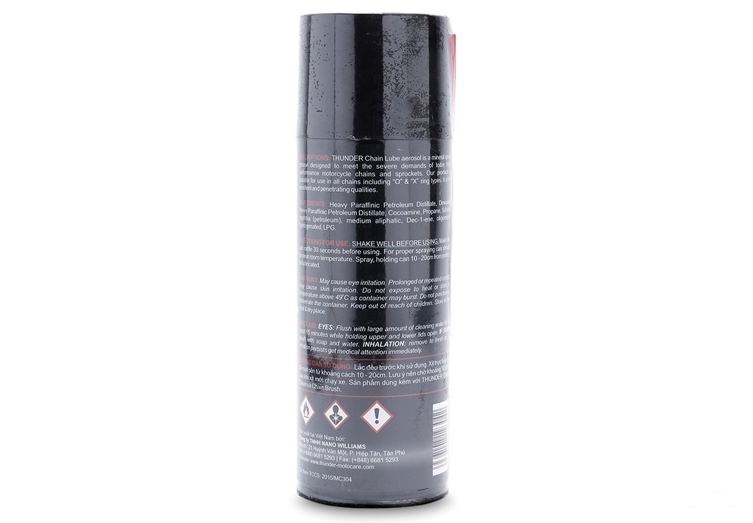 Chai Bôi Trơn Dây Sên Thunder Chain Lube 400ml Cao Cấp