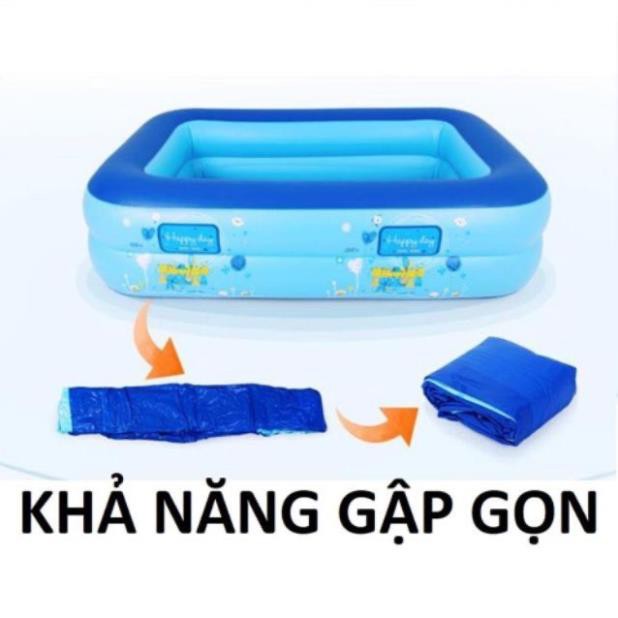 Bể Bơi 2 Tầng Hình Vuông Cho Bé