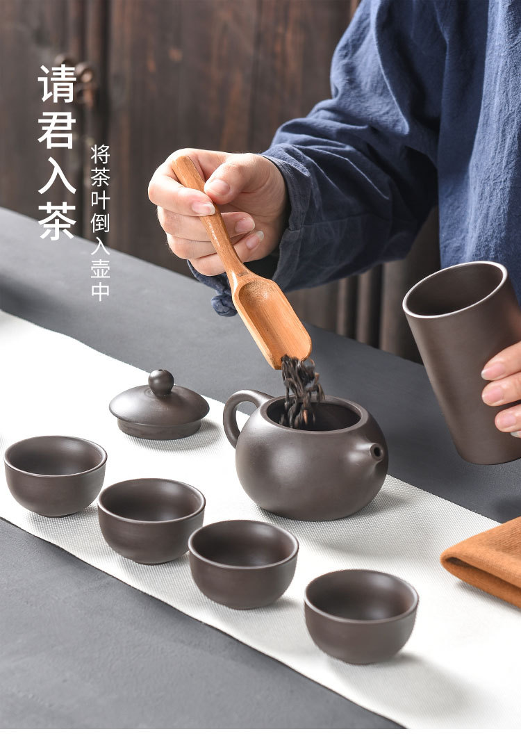 Bộ Bình Trà Có Túi Đựng Đi Du Lịch + Tặng Kèm Khăn Lau Cao Cấp