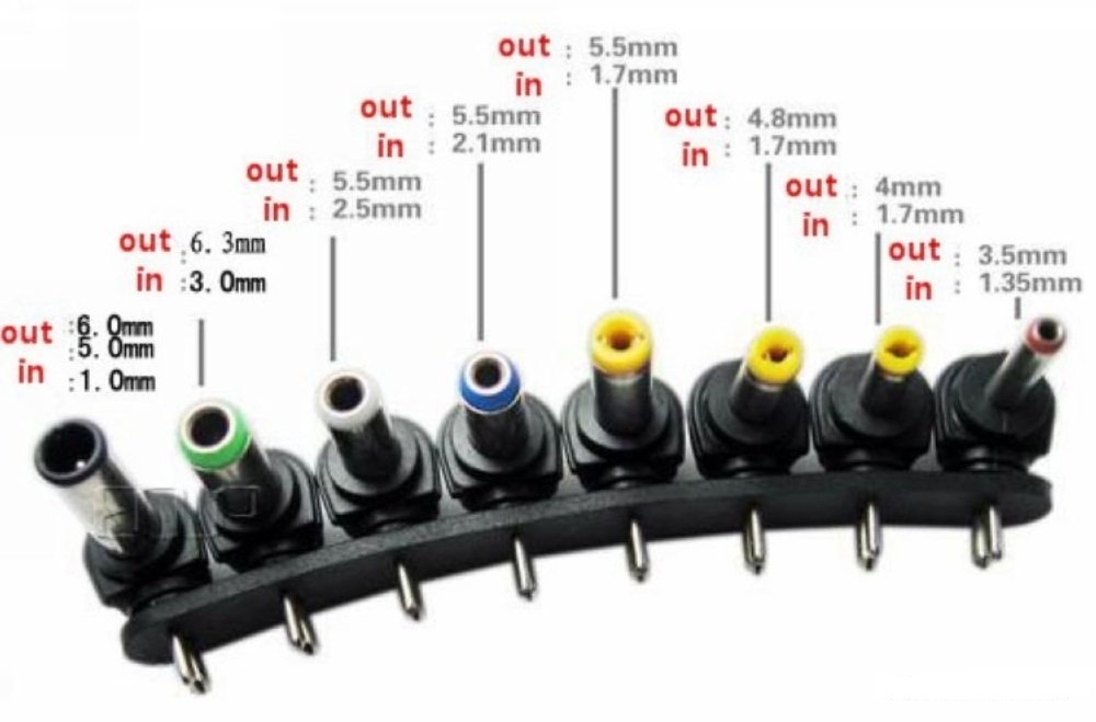 Adapter Sạc Đa Năng 8 Đầu Sạc Cho Laptop Và Các Thiết Bị Khác