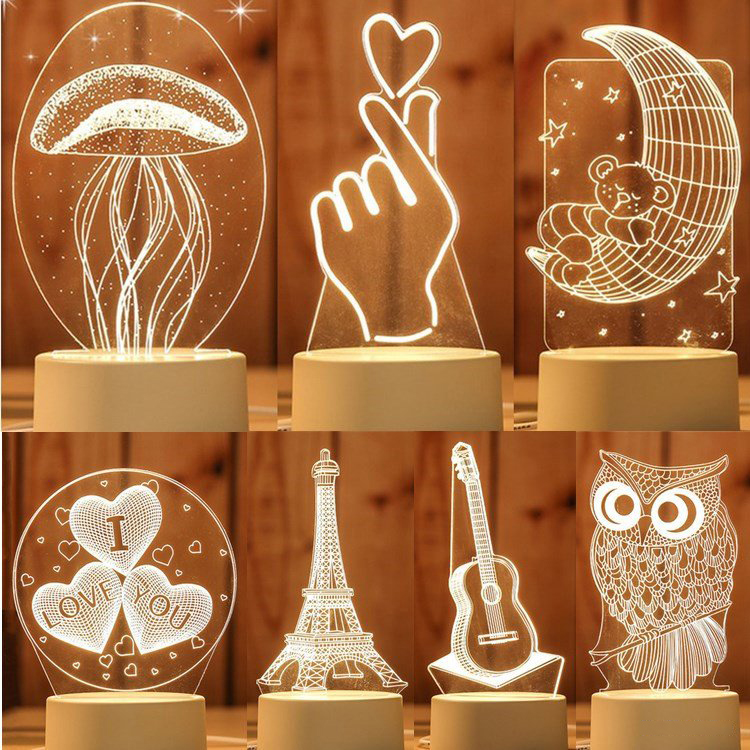 Đèn Ngủ 3D Có Led Nhiều Mẫu Hình Cực Đẹp Đèn Ngủ 3D Có Led Nhiều Mẫu Hình Cực Đẹp