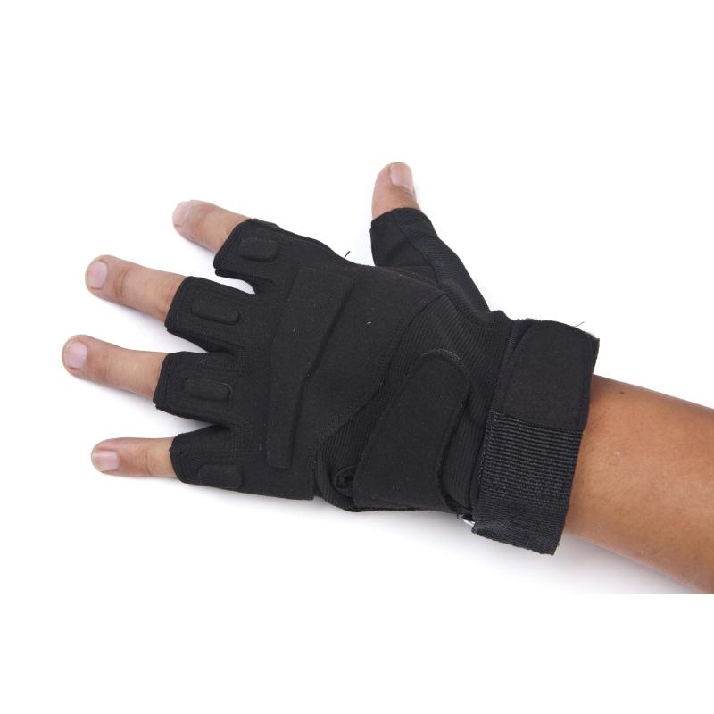 Găng Tay Hở Ngón Diều Hâu Đen BlackHawk