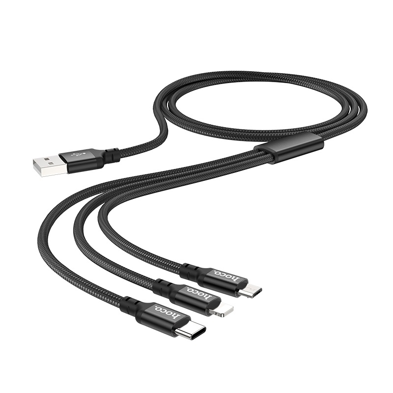 Cáp Sạc Hoco X14 3 Trong 1