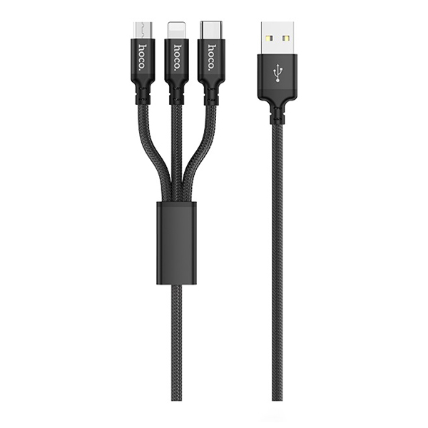 Cáp Sạc Hoco X14 3 Trong 1