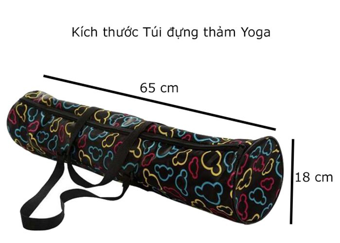 Túi Đựng Thảm Yoga Hoa Văn Chống Thấm Nước Hàng Cao Cấp