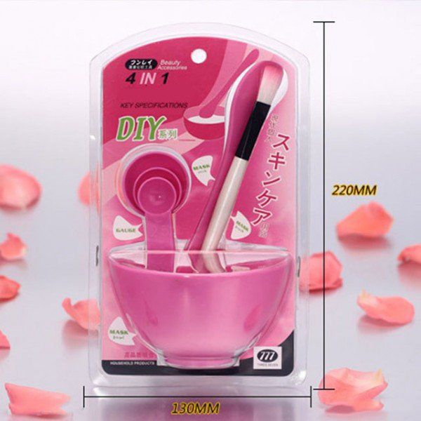 Bộ Dụng Cụ Trộn Mặt Nạ Đắp Mặt 4 In 1 Bộ Dụng Cụ Trộn Mặt Nạ Đắp Mặt 4 In 1