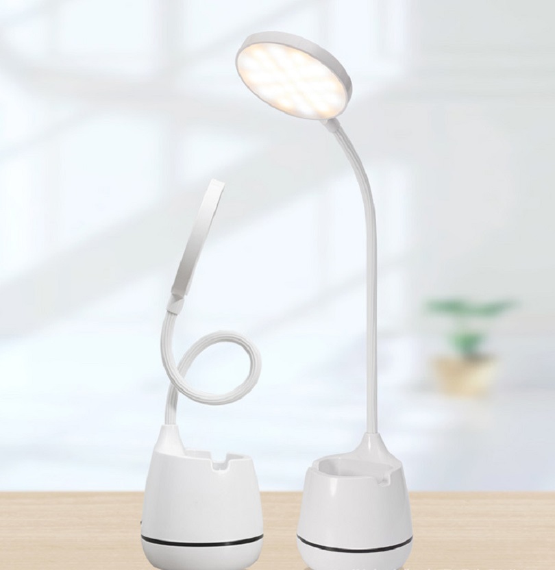 Đèn Led Để Bàn Học Sạc Usb Có Kệ Đựng Bút Hoặc Điện Thoại Hình Tròn Đèn Led Để Bàn Học Sạc Usb Có Kệ Đựng Bút Hoặc Điện Thoại Hình Tròn